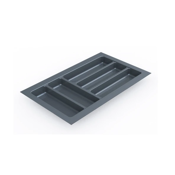 Mutfak Çekmece Içi Düzenleyici, Kaşıklık 84Cm X 48Cm Yanlar Ve Boydan 4Cm Kesilebilir, Antrasit - 4