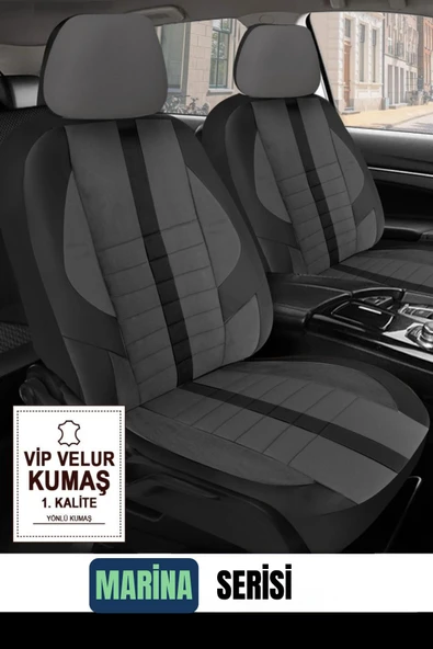 Ford Ranger Pickup 2007-2011 Aracınıza Uyumlu Füme Velür Serisi Deri Kılıf