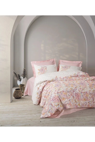 Cottonbox Bohem Çift Kişilik Nevresim Takımı Muna Pembe