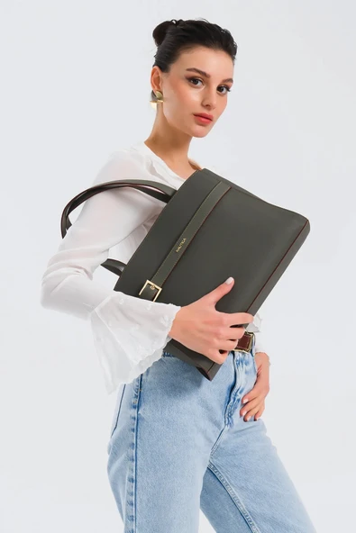 Nautica Kadın Omuz Çantası A.Haki CN7101T - Resim 2