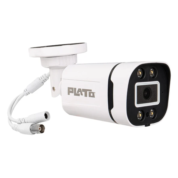 Ayt Plato PL-23840 Ahd Bullet Kamera 2 Mp Gece Renkli Görüşlü Güvenlik Kamerası Dvr Kayıt Cihazı İçin ürün görseli 1