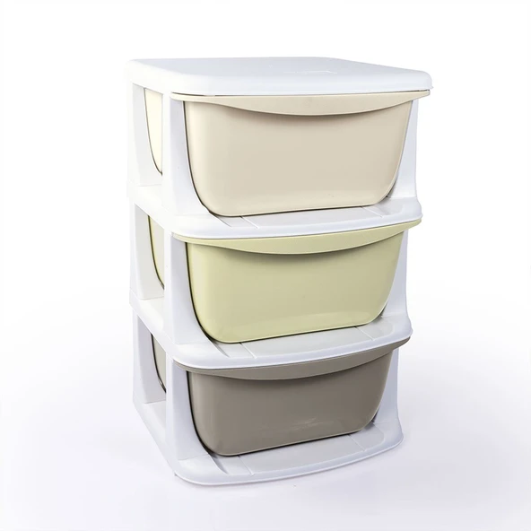 7130 3 Katlı 3 Çekmeceli Saklama Ünitesi -Dolu Oyuncak - Resim 3