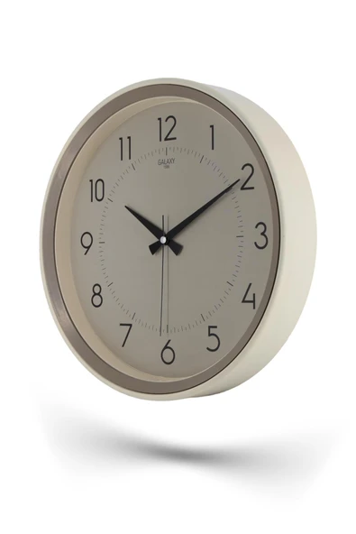 Krem Kasa Kumbeji Çerçeve Duvar Saati 37 cm - 3