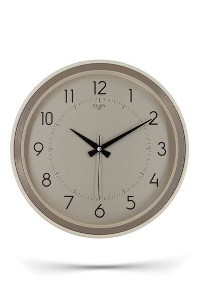 Krem Kasa Kumbeji Çerçeve Duvar Saati 37 cm - 2