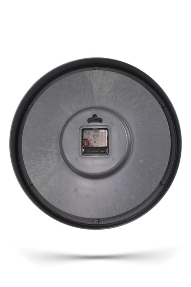 Füme Kasa Gri Çerçeve Duvar Saati 37 cm - 5