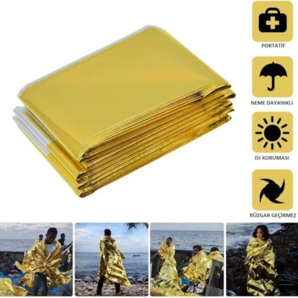 Acil Durumlar İçin Termal Battaniye Vücut Isınızı Koruyun - 4