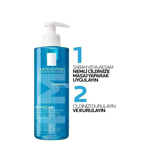 La Roche Posay Effaclar Temizleme Jeli 400 ml x2 - 3