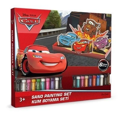Disney Cars Tiyatro Sahnesi Büyük Kum Boyama Seti-Red Castle BKS-01
