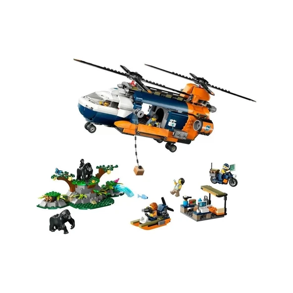 60437 Lego City Orman Kaşifinin Helikopteri Kamp Yerinde 881 Parça +8 Yaş - 2
