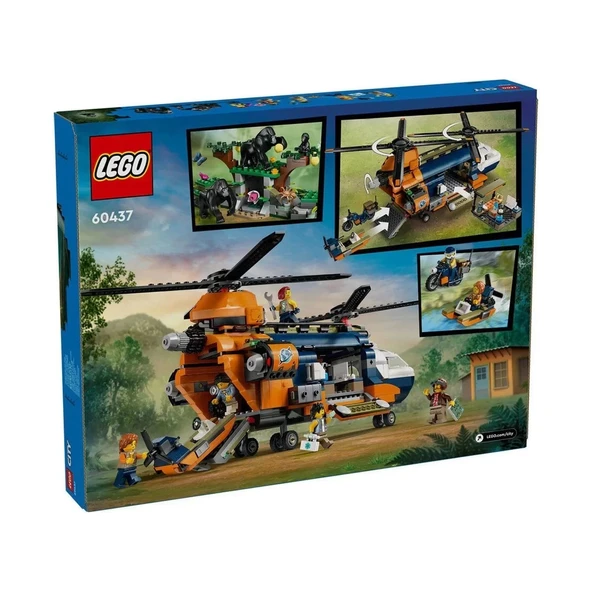 60437 Lego City Orman Kaşifinin Helikopteri Kamp Yerinde 881 Parça +8 Yaş - 6