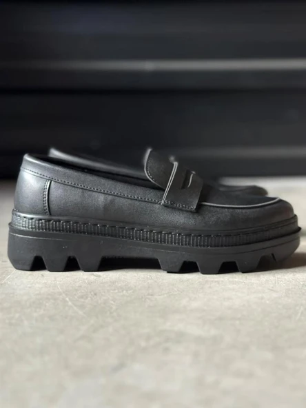 Knack Yüksek Taban Klasik Ayakkabı 779 Siyah (Siyah Taban) ürün görseli