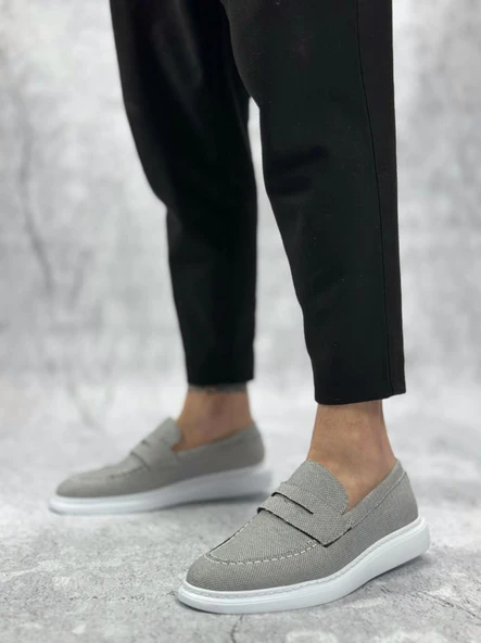 Bağcıksız Keten Füme Klasik Corcik Erkek Ayakkabı - 3