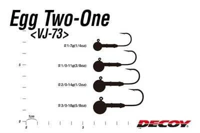 Decoy Vj-73 Egg Two-One 7gr Jighead - 4