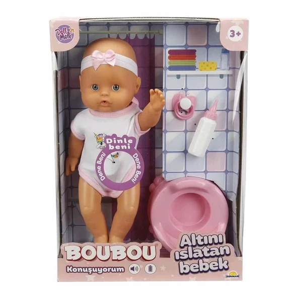 2030121 Sunman, Boubou Altını Islatan Ve Konuşan Bebek Seti 30 Cm