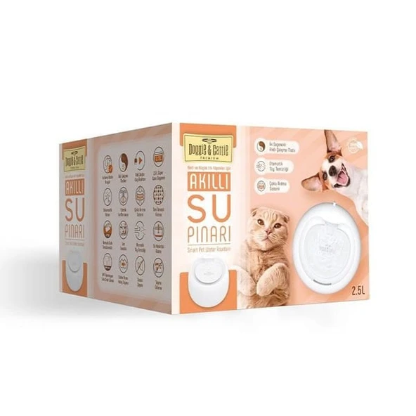 Cattie Kedi ve Köpek Akıllı Model Arıtmalı Su Pınarı 1 W 2.5 Lt ürün görseli