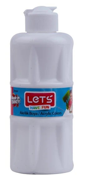 LETS AKRILIK BOYA 250 ML BEYAZ L-5701