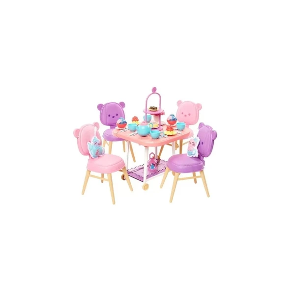 Hmm65 My First Barbie - İlk Barbie Bebeğim Çay Partisi Oyun Seti - 3