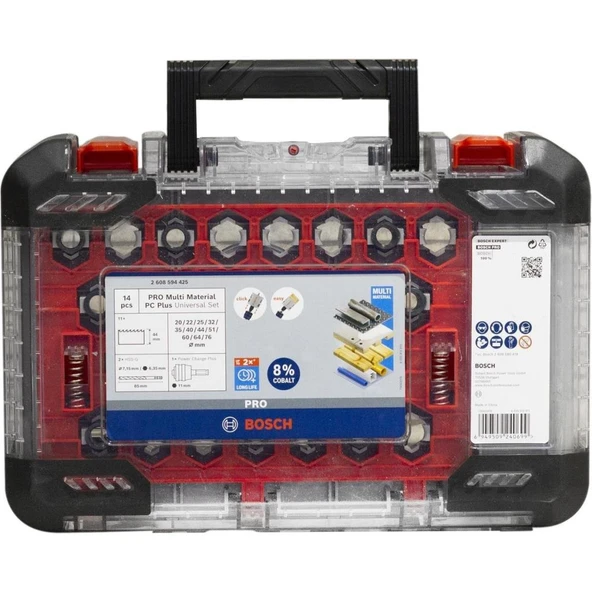 Bosch PRO Multi Material PC-Plus Delik Açma Testeresi Set 14'lü - 2