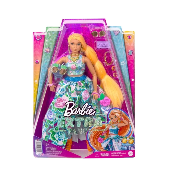 Hhn14 Barbie Extra Fancy - Çiçekli Kostümlü Bebek