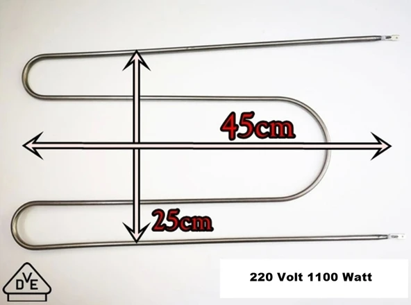 ENDER 1100w M Tipi Fırın Rezistansı 220v 6.5? Cr-Ni