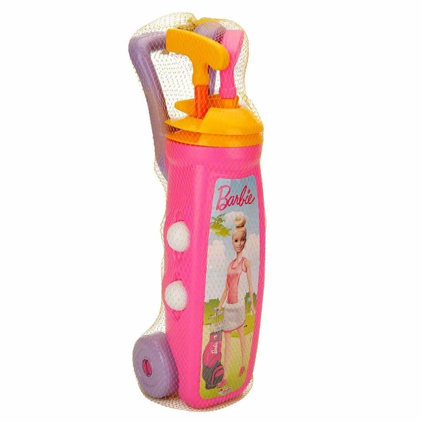 Barbie Golf Arabası Oyuncak Eğitici Oyun Seti Pembe - 2