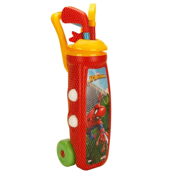 Spiderman Golf Arabası Oyuncak Eğitici Oyun Seti Kırmızı - 3