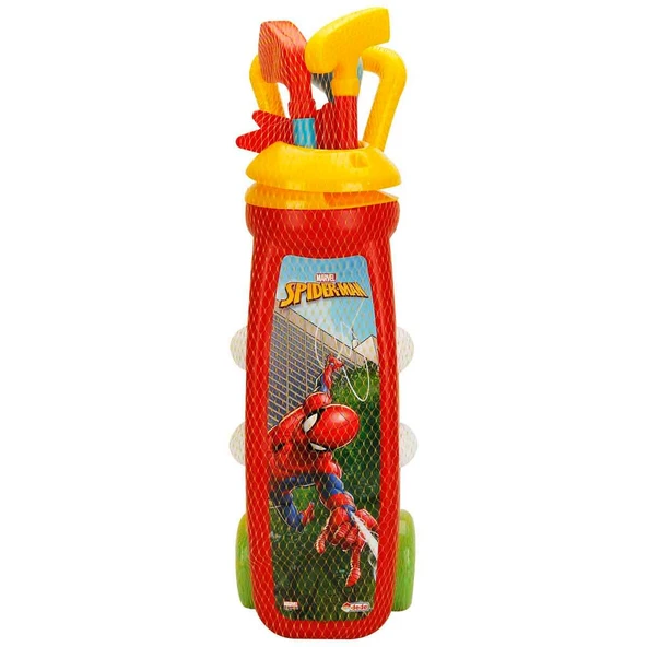 Spiderman Golf Arabası Oyuncak Eğitici Oyun Seti Kırmızı - 2