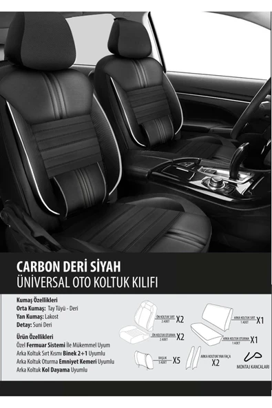 Ford Escort  Naz Oto carbon deri siyah - 1
