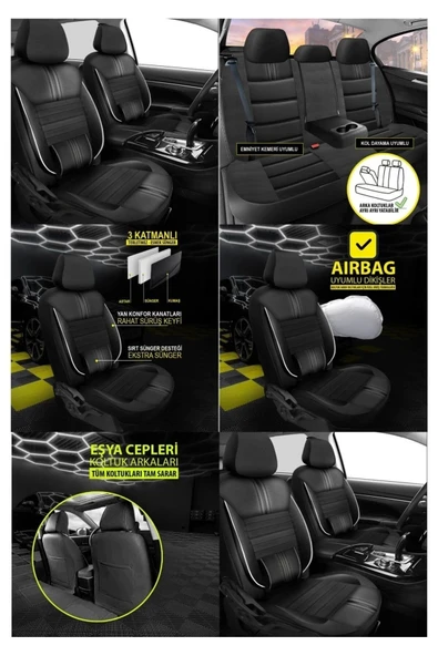 Ford Escort  Naz Oto carbon deri siyah - 2