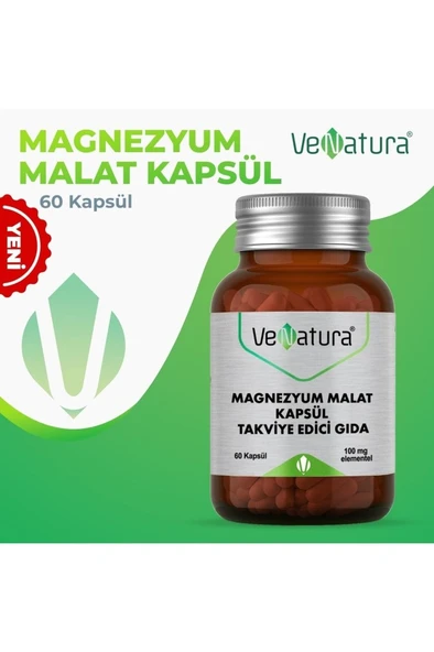 VeNatura Magnezyum Malat 60 Kapsül 100 mg ürün görseli 1