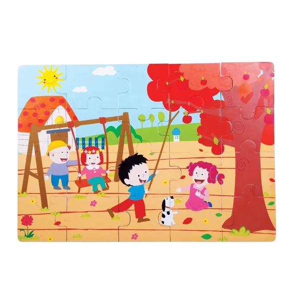 Cs-1277 Sonbahar  Ahşap Yer Puzzle