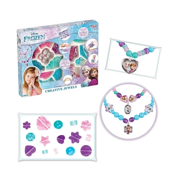 03174 Frozen Takı Seti 2'li -dede