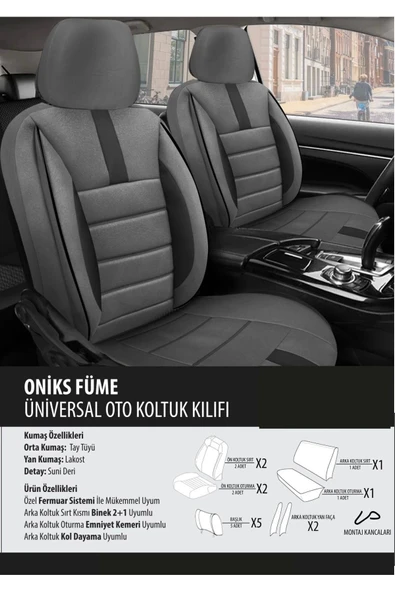 Audi S3 Koltuk Kılıfı Oniks Füme