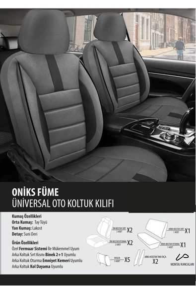 Mercedes 250d Koltuk Kılıfı Oniks Füme