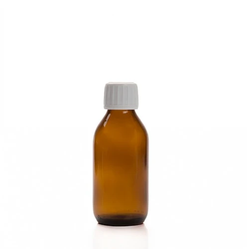 100ml kahverengi cam ecza şişesi kilitli kapaklı, 12 adet, ecza şişesi, cam şişe, amber şişe,kozmetik şişe