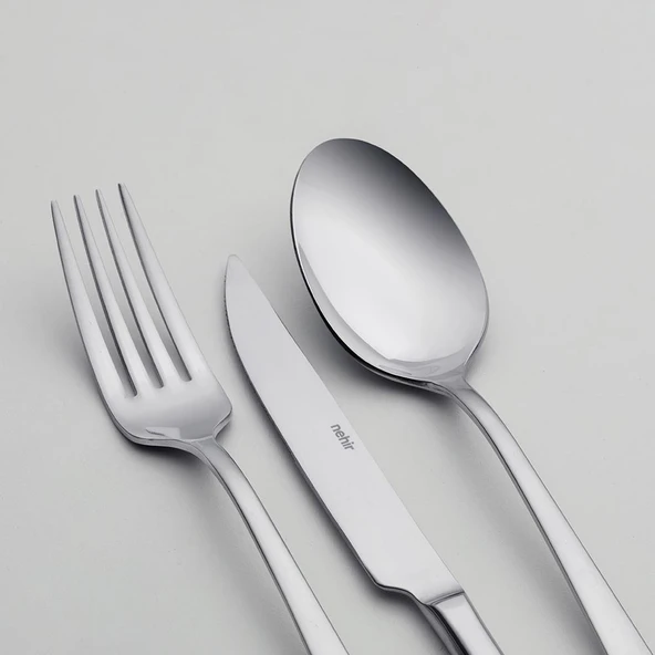 Nehir sultan çatal-kaşık-bıçak yemek takımı seti 36 parça 12 kişilik - Resim 4