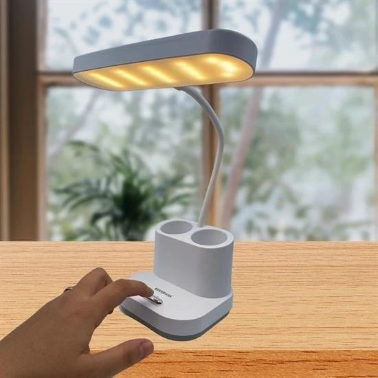 By Nevser® Kalemlikli USBli Dokunmatik 3 Kademeli 360 Derece Özel Göz Korumalı led Lityum Masa Lambası - 4