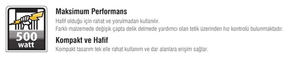 SGS 5140 Profesyonel Darbesiz Elektrikli Matkap 500 Watt - 4