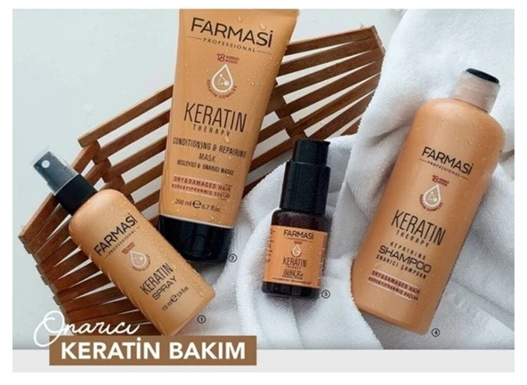 Farmasi Keratin Therapy Saç Bakım Seti 4 Lü Set