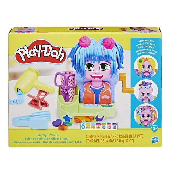 F8807 Play-doh Renkli Kuaför Salonu+3 Yaş