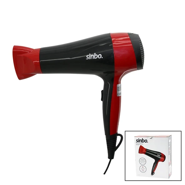 SAÇ KURUTMA MAKİNESİ 2 KADEME HIZ - SICAKLIK FÖN BAŞLIK ZİKZAK REZİSTANS SARIM HOMOJEN ISI DAĞILIM SHD-7093 (4901)