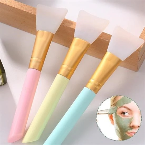 By Nevser® 2li Silikon Temizlemesi Kolay Kullanılabilen Yüz Cilt Bakımı Maske Ve Krem Spatulası