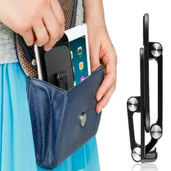 By Nevser® Plastik Ayarlanabilir Kaydırmaz Taban Telefon Tablet Standı - 4