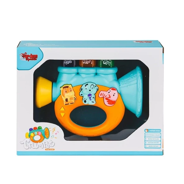 Jlg-855-37a Işıklı Ve Müzikli Trompet Bebek Pianosu -vardem Oyuncak - 2