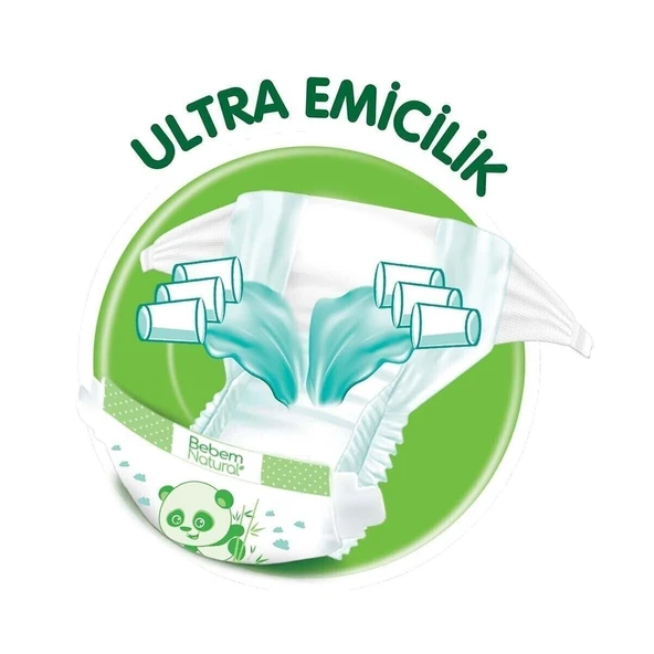 Bebem Bebek Bezi Natural Beden:2 (3-6Kg) Mini 340 Adet Mega Fırsat Pk - 6