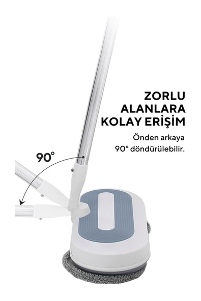 Kumtel HWSM-01 Şarjlı Kablosuz Mop Paspas - 2