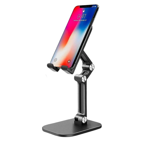 By Nevser® Plastik Ayarlanabilir Kaydırmaz Taban Telefon Tablet Standı - 3
