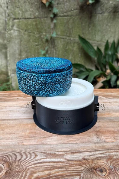 LOYA 3 Dairesel Kapaklı Kasnaklı Silikon Kap Kalıbı - Resim 3