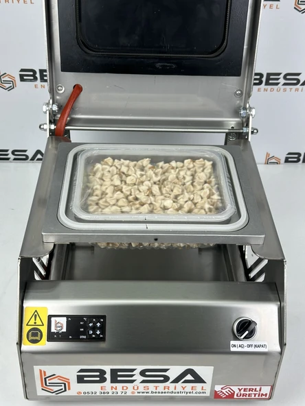 Tek Bölmeli Paslanmaz Tabak Ve Kase Kapatma Makinesi - 5