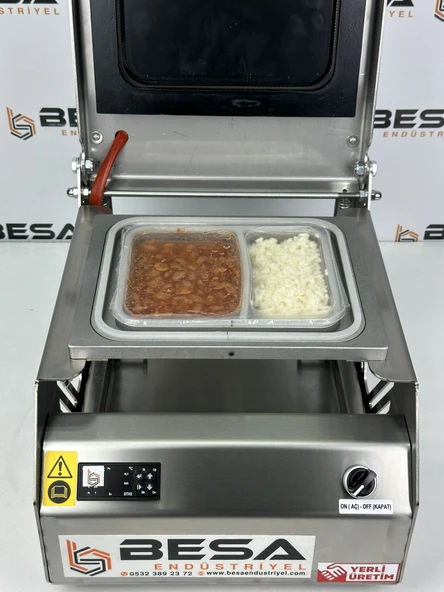 İki Bölmeli Paslanmaz Tabak Ve Kase Kapatma Makinesi - 4